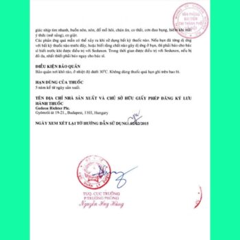 Seduxen 12 Thuốc Seduxen 5mg