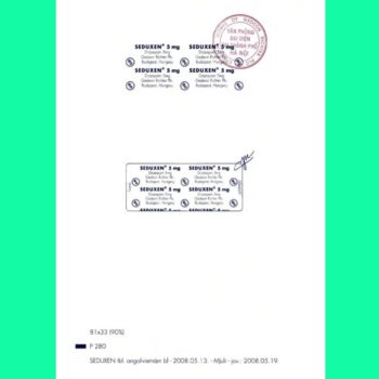 Seduxen 6 Thuốc Seduxen 5mg