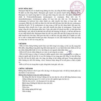 Seduxen 8 Thuốc Seduxen 5mg