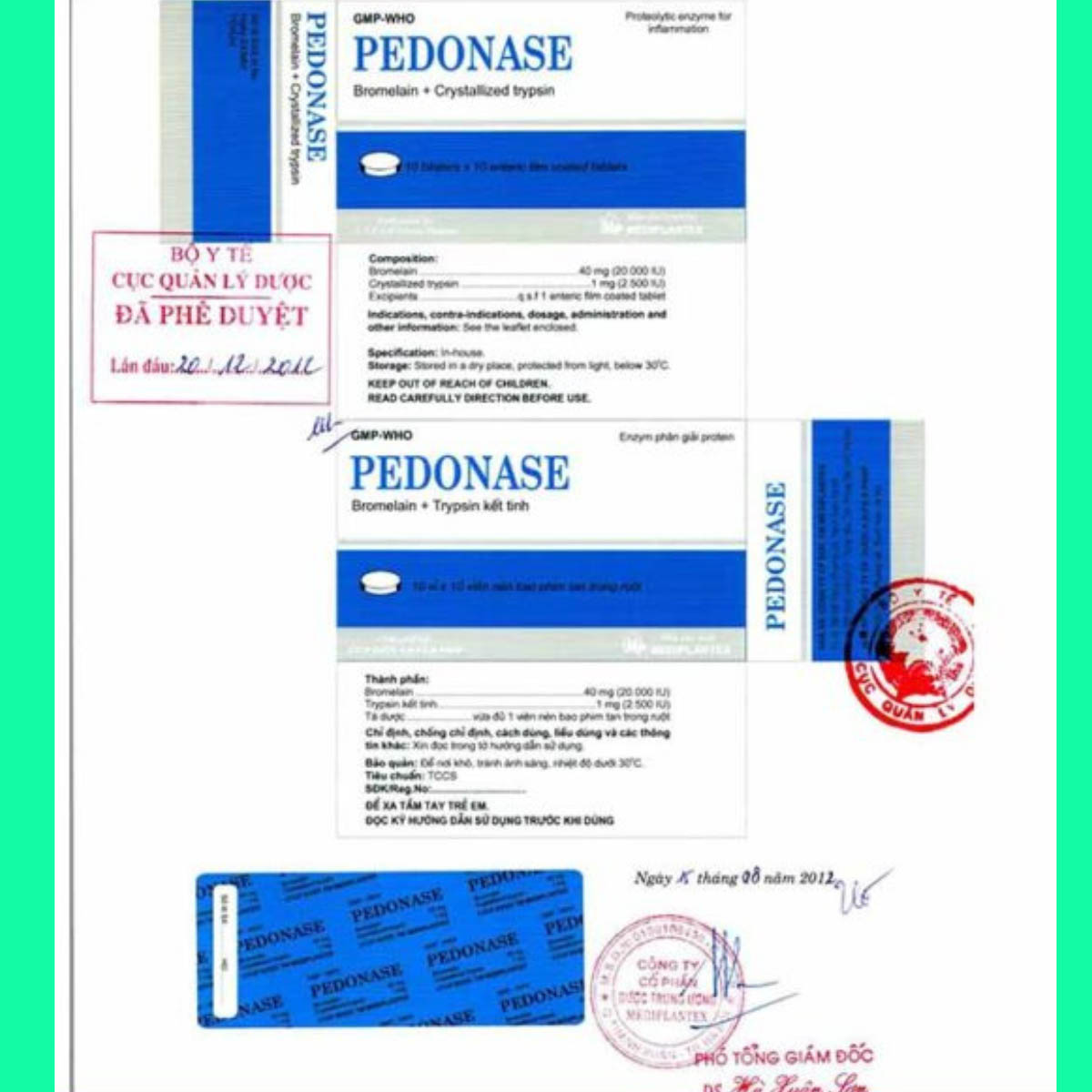 Pedonase - 6 Thuốc Pedonase