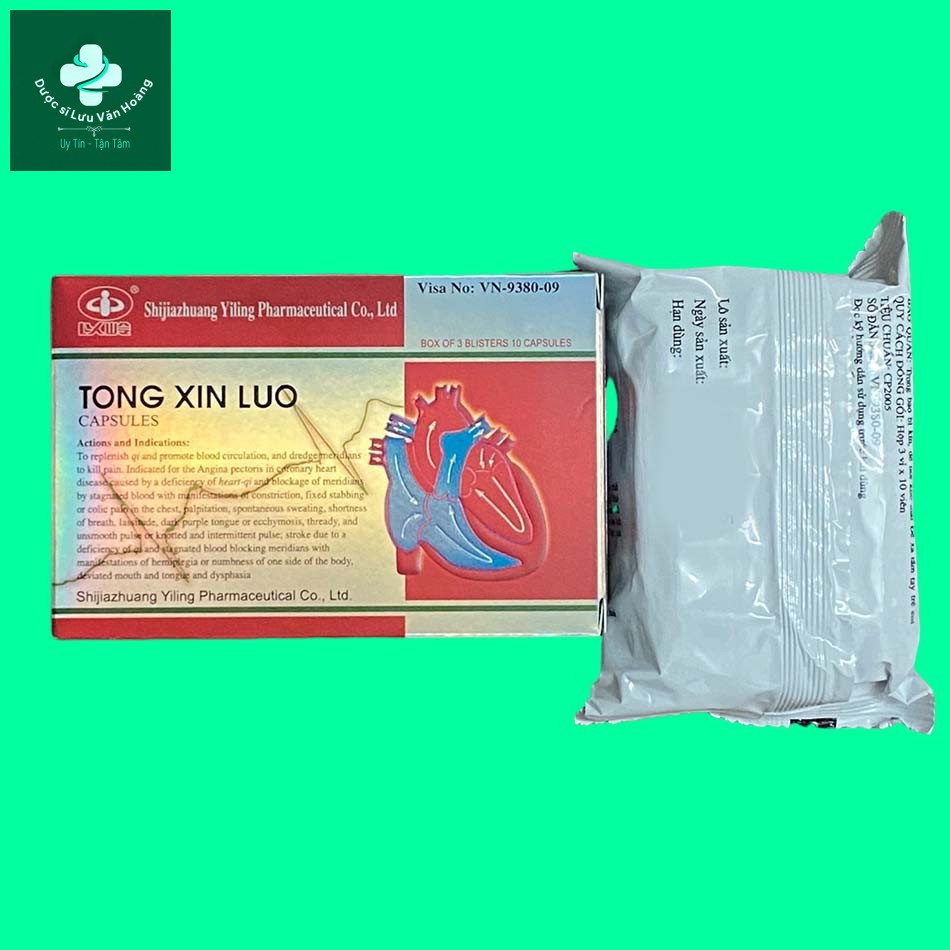 Thông Tâm Lạc 4 Hộp thuốc Thông Tâm Lạc