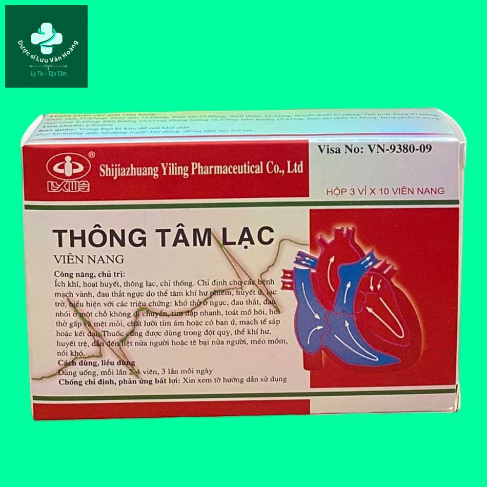Thông Tâm Lạc Hộp thuốc Thông Tâm Lạc