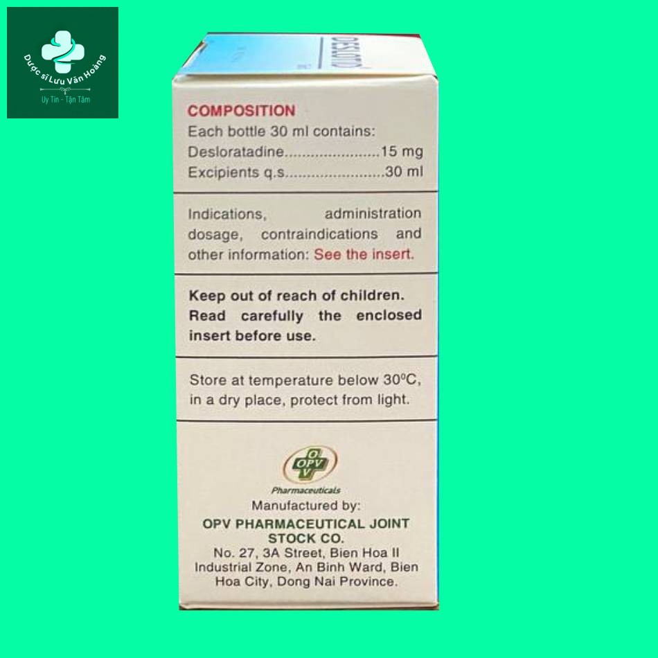 Deslotid Siro (2) Deslotid Siro thành phần