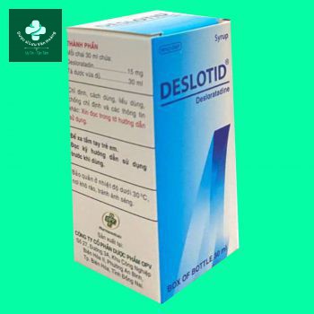 Deslotid Siro 3 Công dụng Deslotid Siro