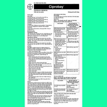 Ciprobay 8 Thuốc Ciprobay 500 mg