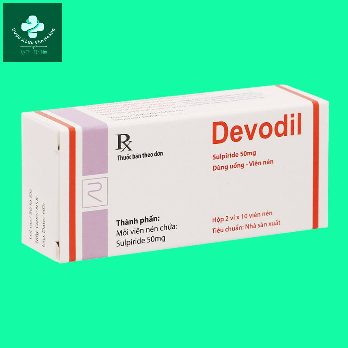 Devodil-50mg-1 Thuốc điều trị các bệnh lý tâm thần Devodil