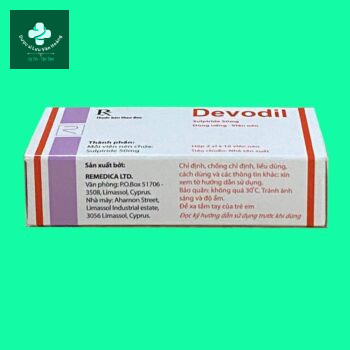 Devodil 9 Mặt bên hộp thuốc Devodil