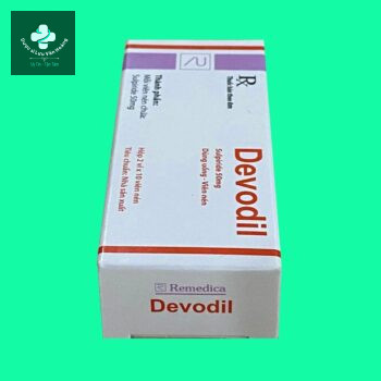 Devodil 15 Mặt bên hộp thuốc Devodil