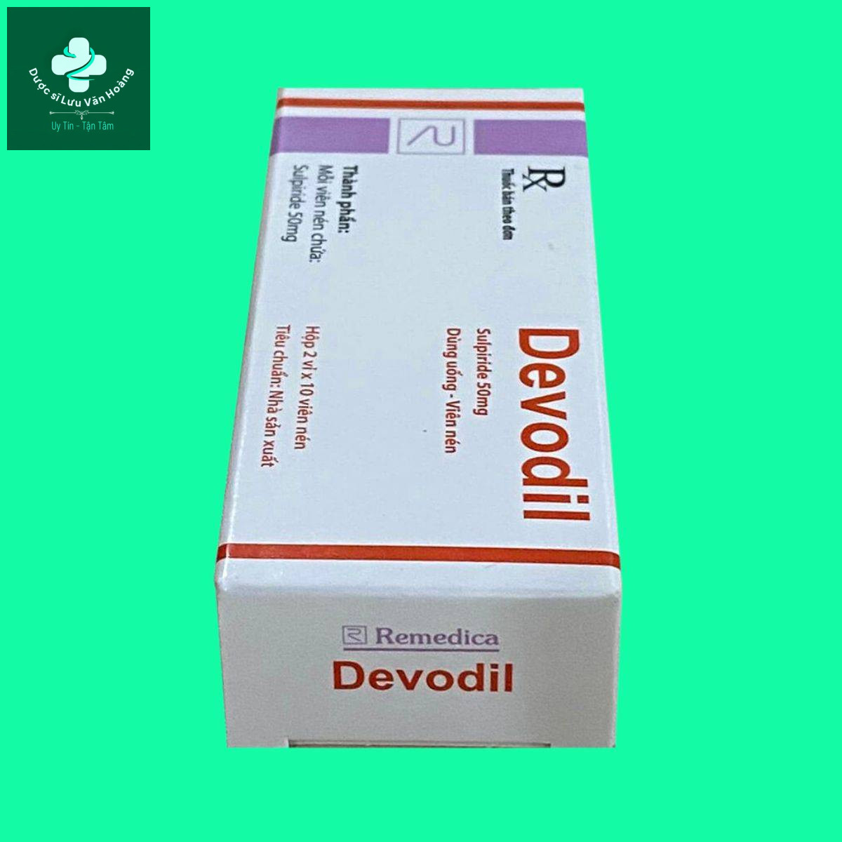 Devodil-50mg-16 Mặt bên hộp thuốc Devodil
