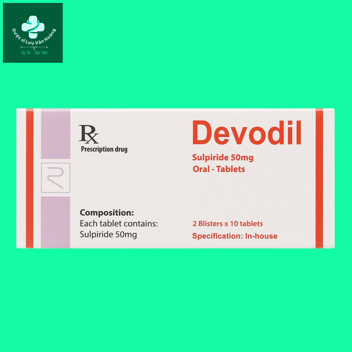 Devodil-50mg-5 Thuốc điều trị các bệnh lý tâm thần Devodil