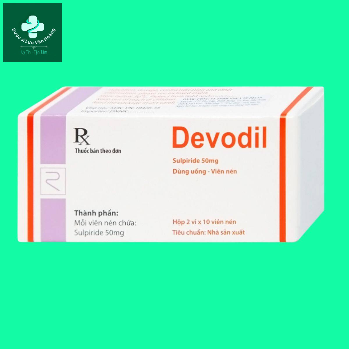 Devodil-50mg-6 Thuốc điều trị các bệnh lý tâm thần Devodil