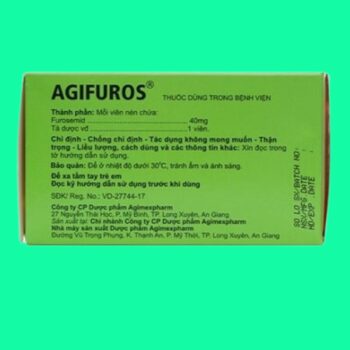 Agifuros thuốc lợi tiểu