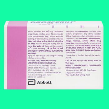 Drosperin 2 Drosperin thuốc tránh thai