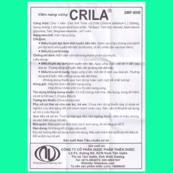 Crila 13 Hướng dẫn sử dụng Crila