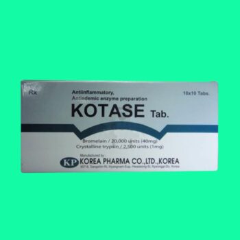 Kotase Tab. - Chống viêm, sưng tấy
