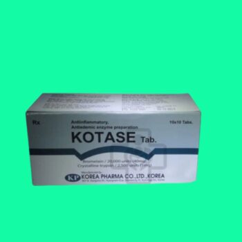 Kotase Tab. - Chống viêm, sưng tấy