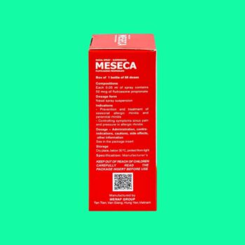 Meseca 6 Meseca điều trị viêm mũi dị ứng