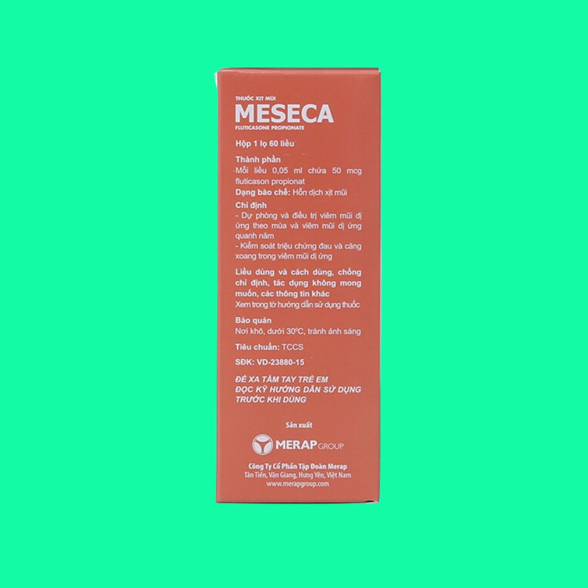 Meseca (6) Meseca điều trị viêm mũi dị ứng