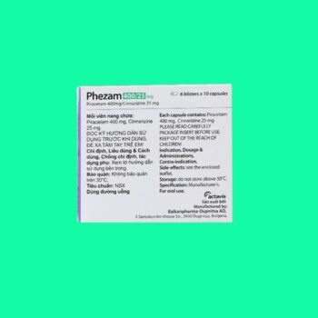 Phezam-400/25mg 6 Thuốc Phezam có tác dụng gì?