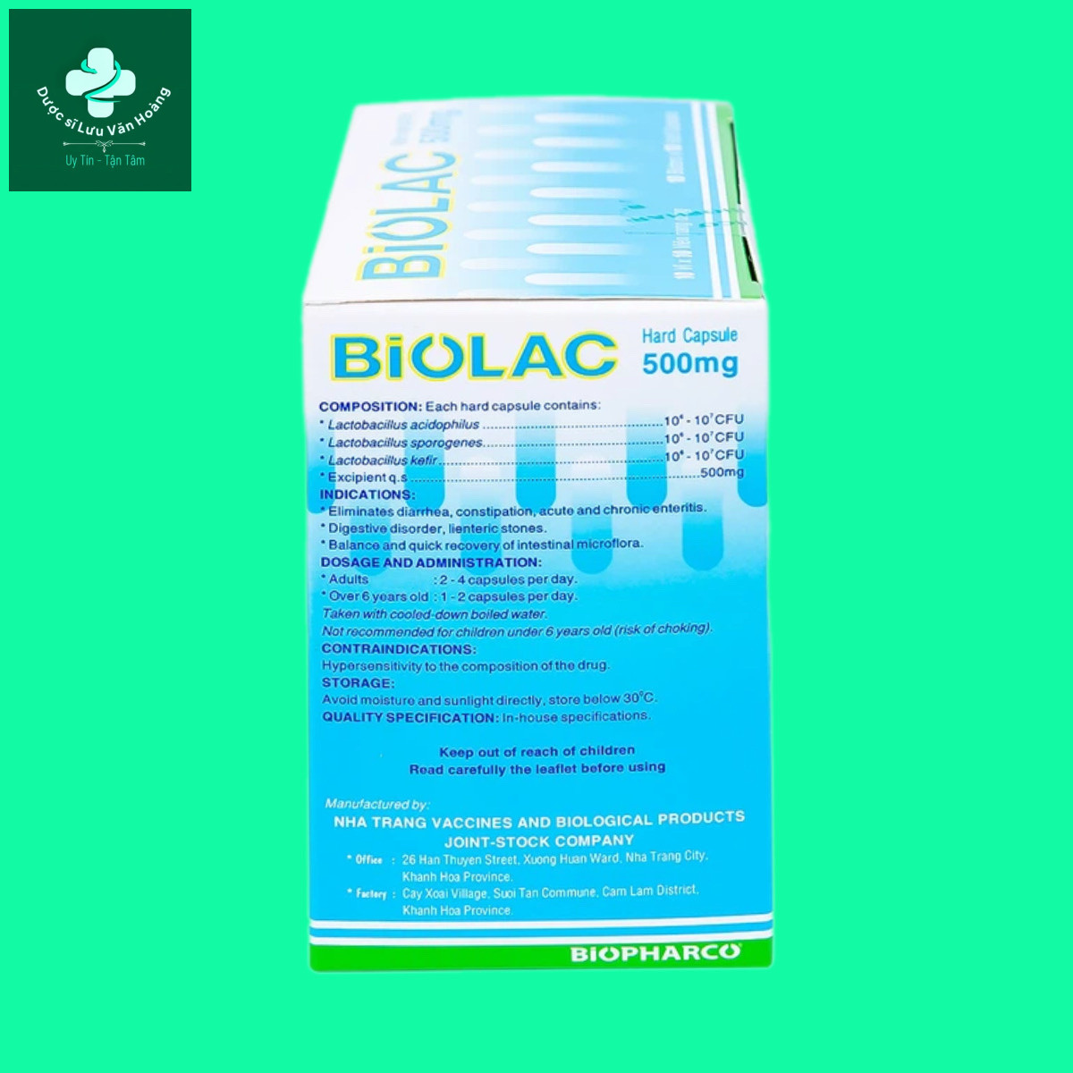 biolac-6 Huong dan su dụng biolac