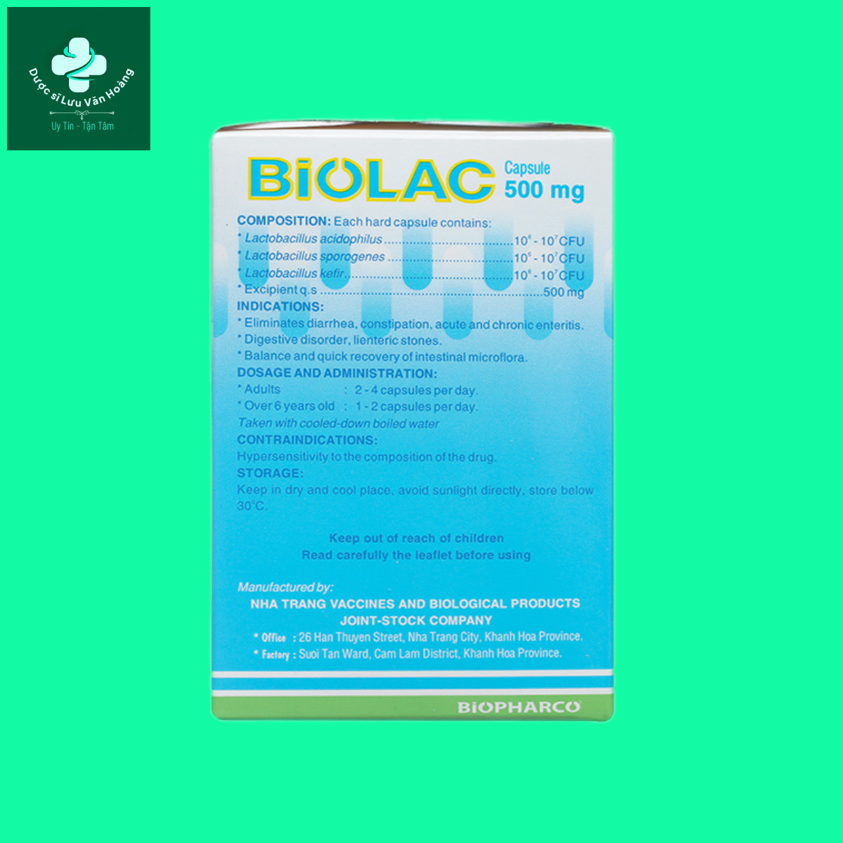 biolac-9 Huong dan su dụng biolac