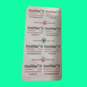 Thuốc Clocardigel 75mg (Hộp 28) điều trị các bệnh tim mạch