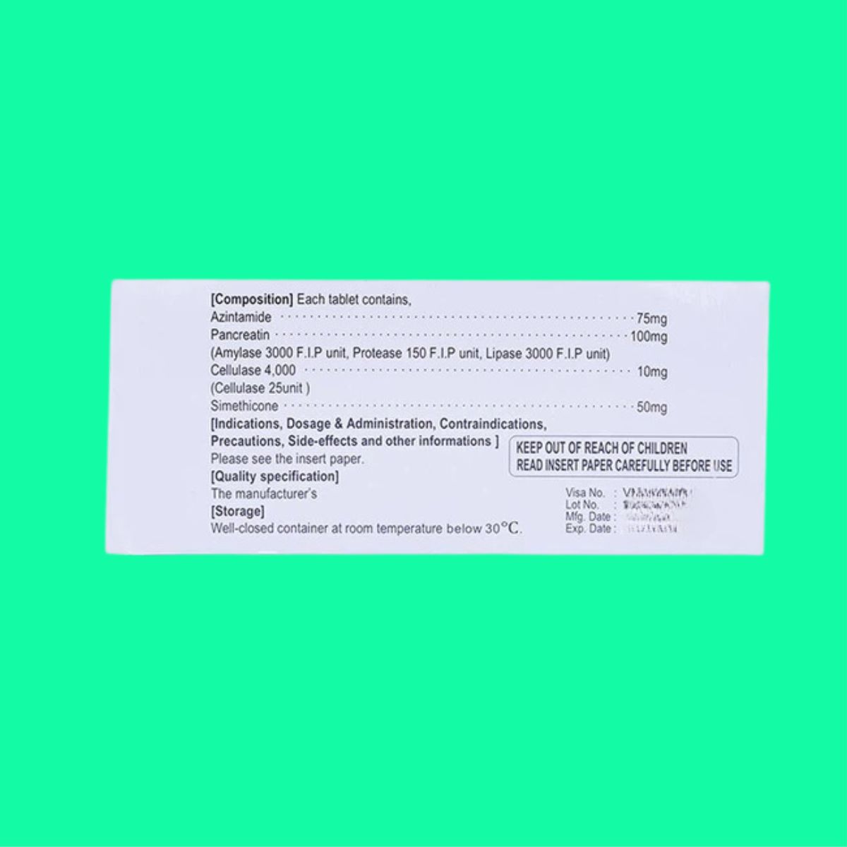 Azintal Forte tabs (3) Azintal Forte tabs