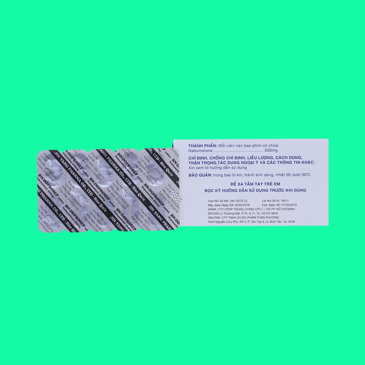 BN-Doprosep (2) BN-Doprosep Tablet 500mg trị viêm xương khớp