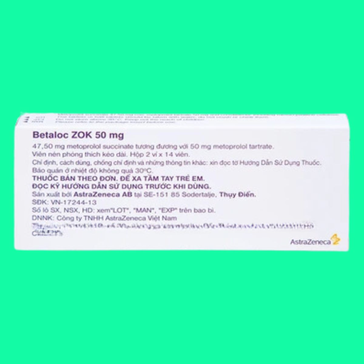 Betaloc Zok 50mg (6) Betaloc Zok 50mg