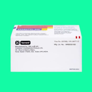 Thuốc trị động kinh Carbatol 200mg 8 Carbatol-200