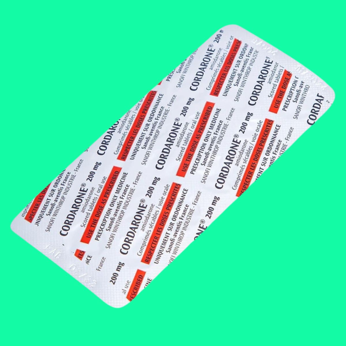 Cordarone 200 mg (7) Cordarone 200 mg phòng ngừa rối loạn nhịp tim