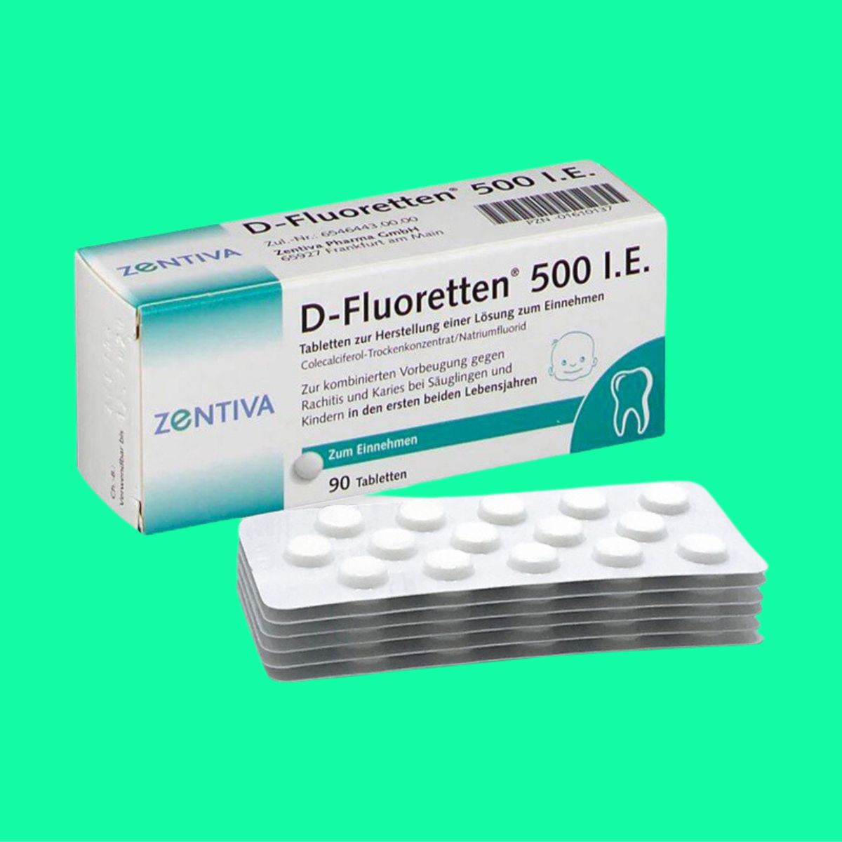 D-Fluoretten 500 I.E 1 D-Fluoretten 500 I.E