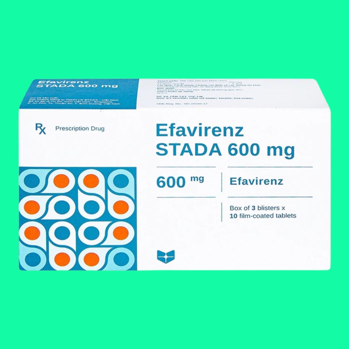 Efavirez stada 600 mg (4) Efavirez stada 600 mg kháng virus HIV