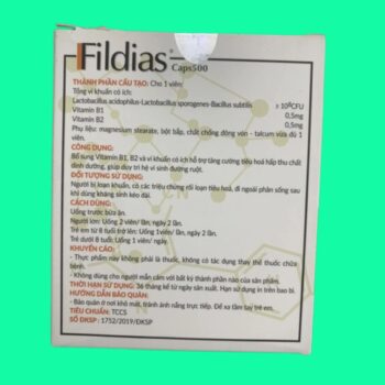Fildias bổ sung vitamin B1, B12