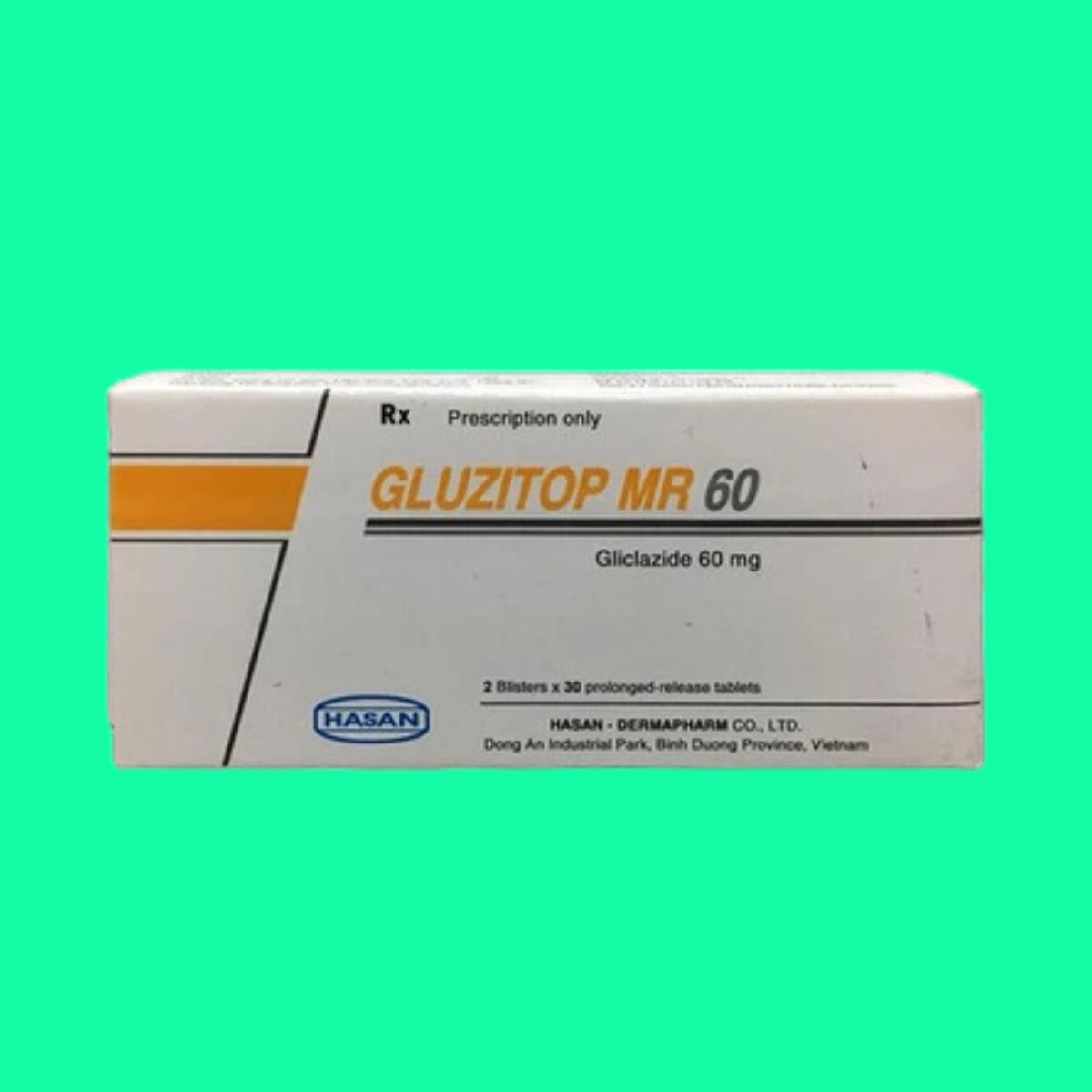 Gluzitop MR60 Thuốc Gluzitop MR 60 Hasan điều trị đái tháo đường tuýp 2