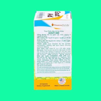 Gout Aid 3 Gout Aid - Hỗ trợ điều trị và phòng ngừa Gout