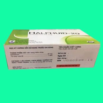 Halfhuid-20 2 Thuốc Halfhuid-20 có tác dụng gì?