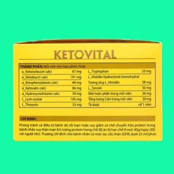 Ketovital 5 Ketovital điều trị suy thận