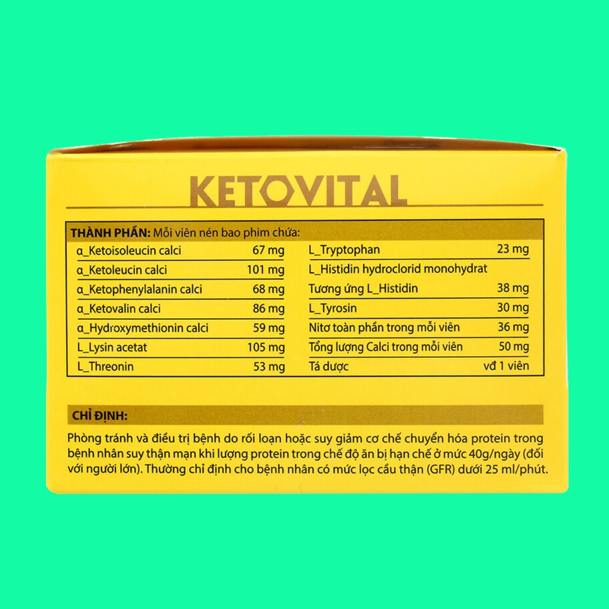 Ketovital (7) Ketovital điều trị suy thận