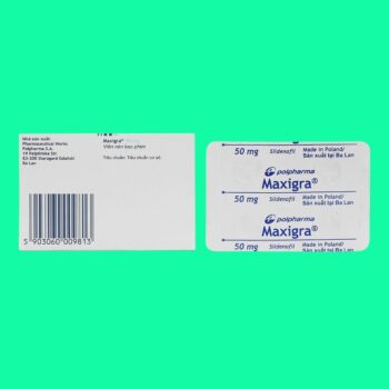 Maxigra 50mg điều trị rối loạn cương dương