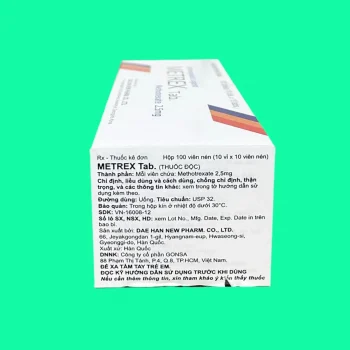 Thuốc Metrex 2,5mg