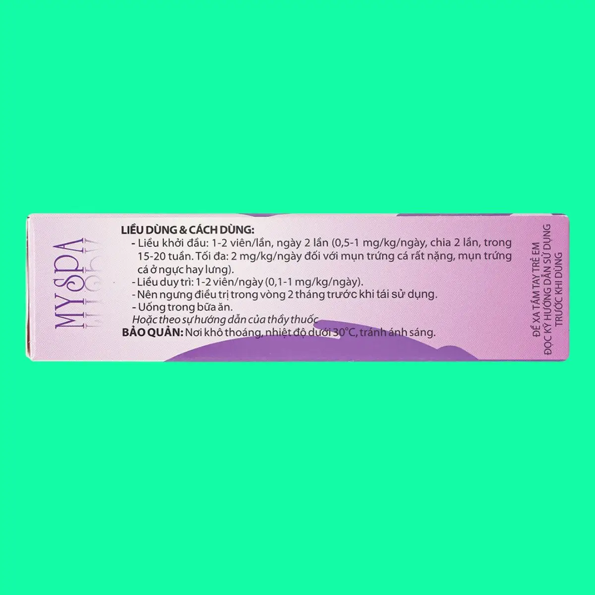 Myspa-10mg-8 Myspa trị mụn trứng cá hiệu quả