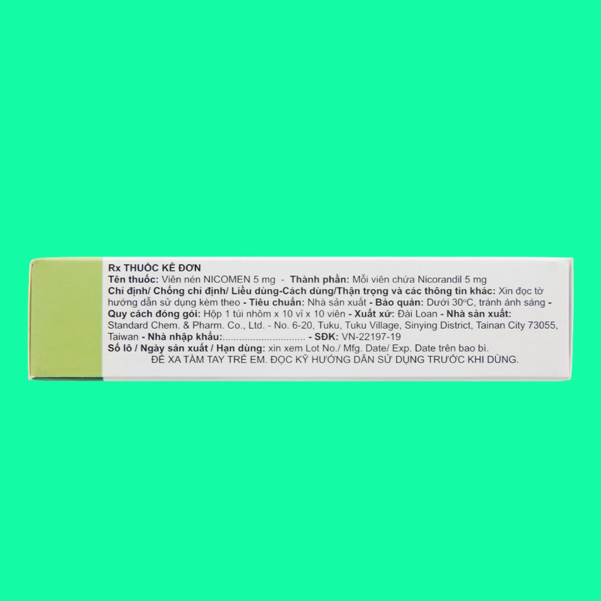 Nicomen Tablets 5mg (3) Nicomen Tablets 5mg