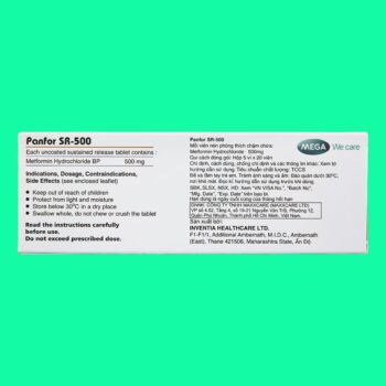 Panfor SR-500 3 Panfor SR-500 điều trị đái tháo đường type 2
