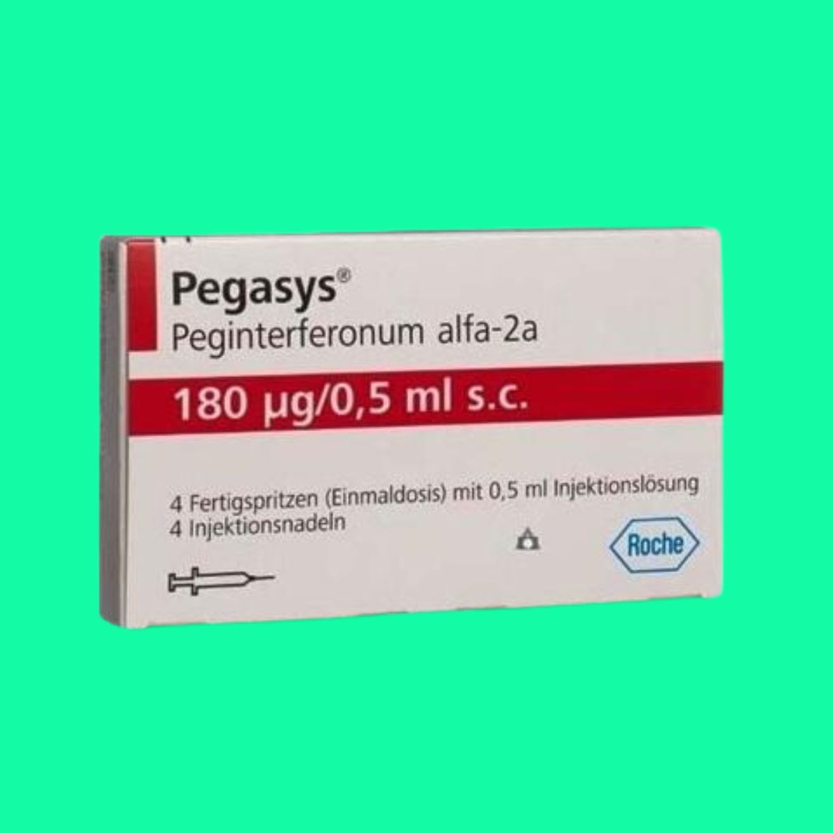 Pegasys Pegasys 180mcg/0,5ml Roche điều trị viêm gan B, viêm gan C