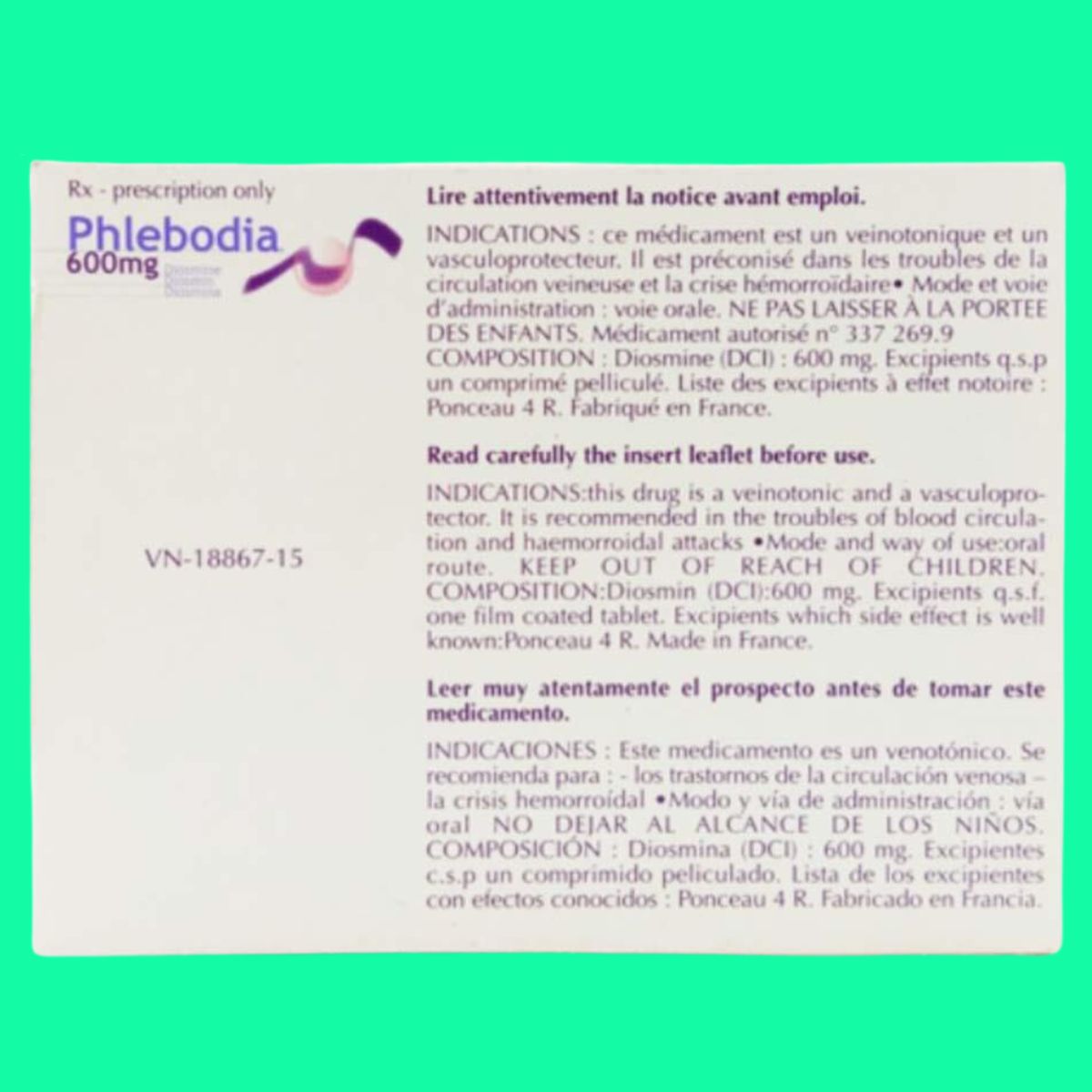 Phlebodia-600mg (2) Thuốc Phlebodia có tác dụng gì?