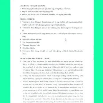 Tesmon 15 Tờ hdsd thuốc Tesmon Injection