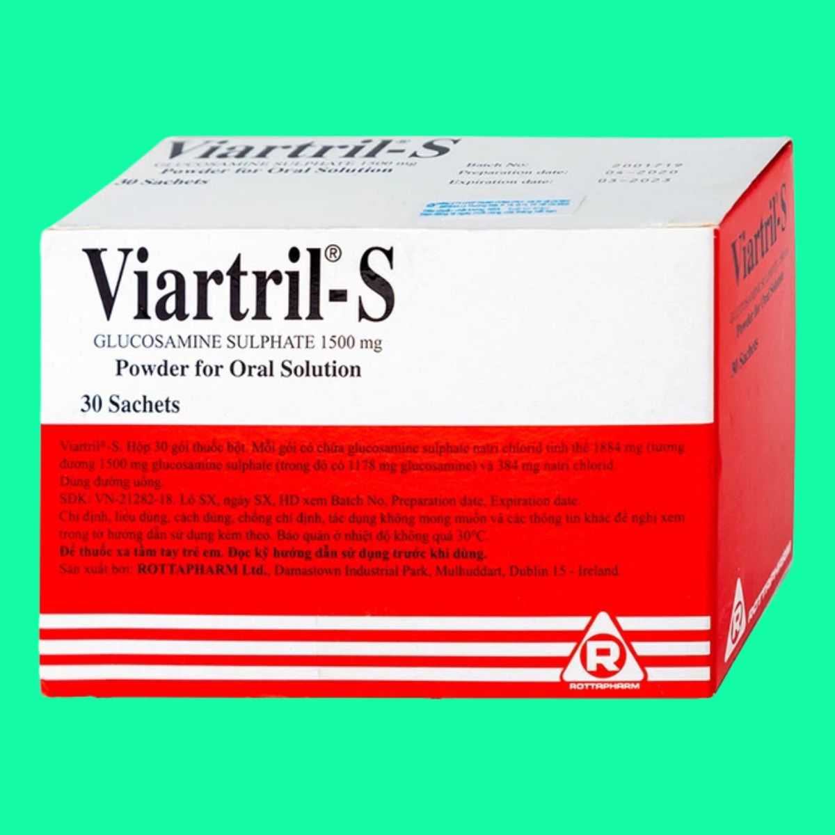Viartril-S 1500mg (2) Viartril-S 1500mg hỗ trợ xương khớp