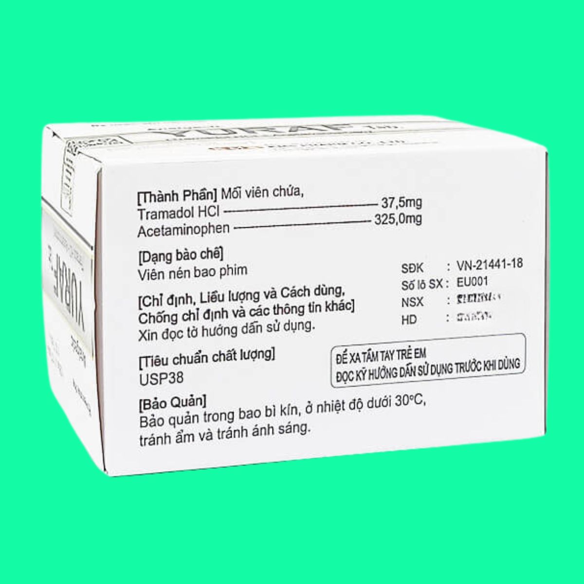 Yuraf tab (6) Yuraf tab giảm đau, hạ sốt