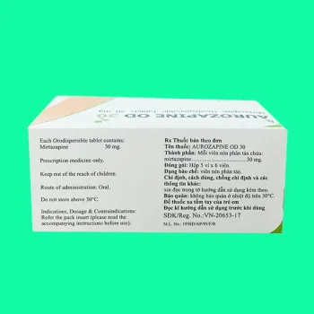 Aurozapine OD 30 7 Aurozapine OD 30